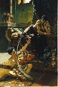 Julius Kronberg David and Saul oil painting on canvas